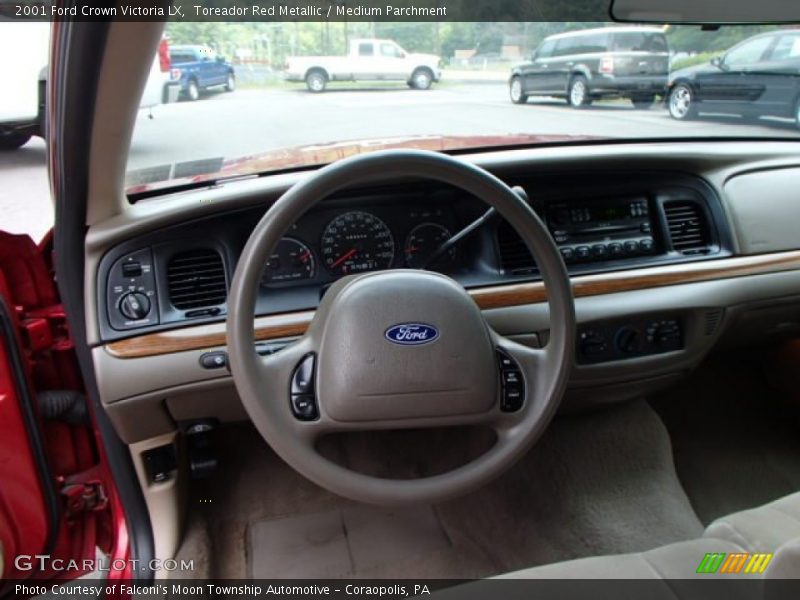 Toreador Red Metallic / Medium Parchment 2001 Ford Crown Victoria LX