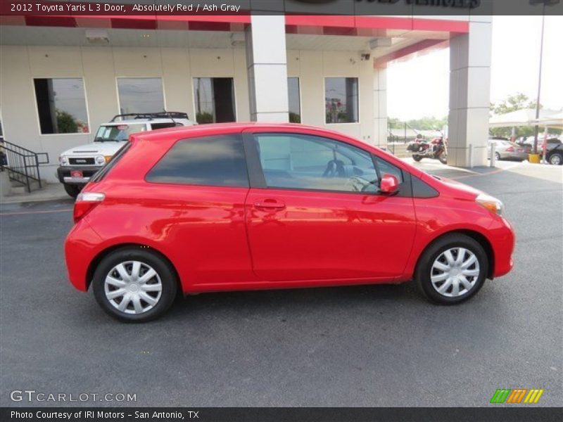 Absolutely Red / Ash Gray 2012 Toyota Yaris L 3 Door