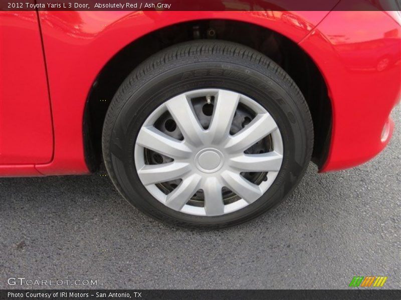 Absolutely Red / Ash Gray 2012 Toyota Yaris L 3 Door