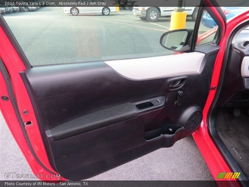 Absolutely Red / Ash Gray 2012 Toyota Yaris L 3 Door