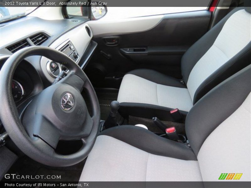 Absolutely Red / Ash Gray 2012 Toyota Yaris L 3 Door