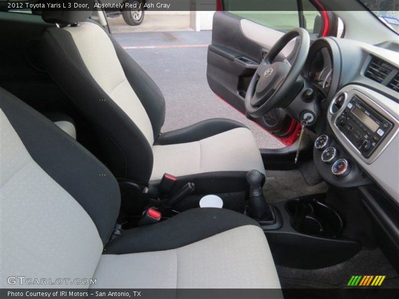 Absolutely Red / Ash Gray 2012 Toyota Yaris L 3 Door