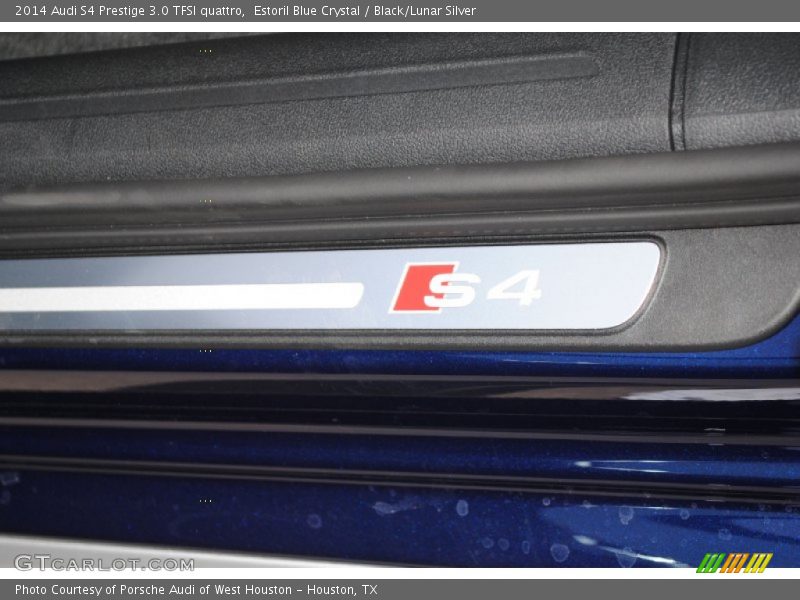 Estoril Blue Crystal / Black/Lunar Silver 2014 Audi S4 Prestige 3.0 TFSI quattro