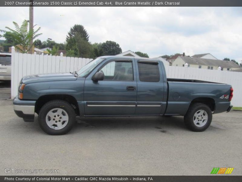 Blue Granite Metallic / Dark Charcoal 2007 Chevrolet Silverado 1500 Classic LS Extended Cab 4x4