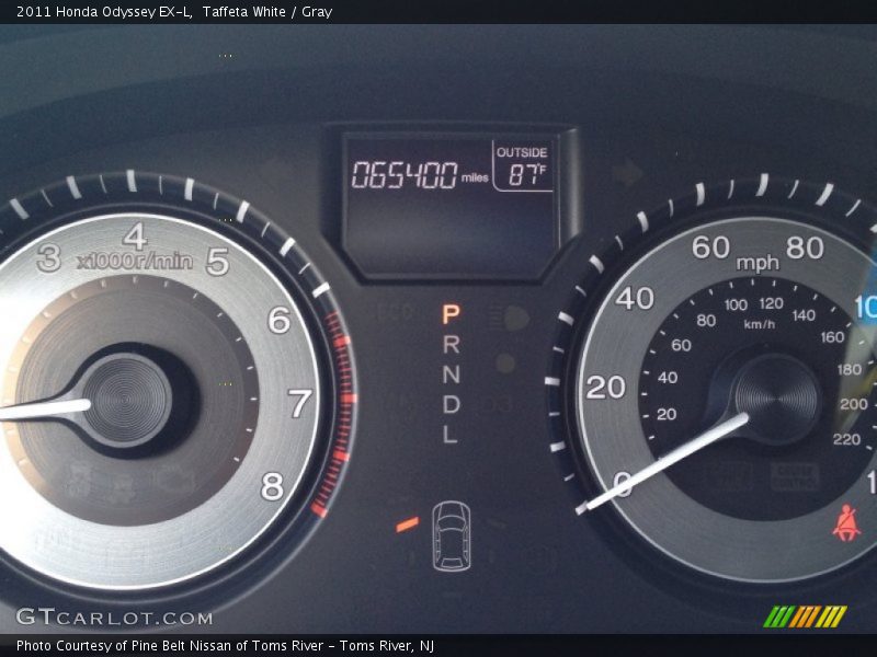 Taffeta White / Gray 2011 Honda Odyssey EX-L