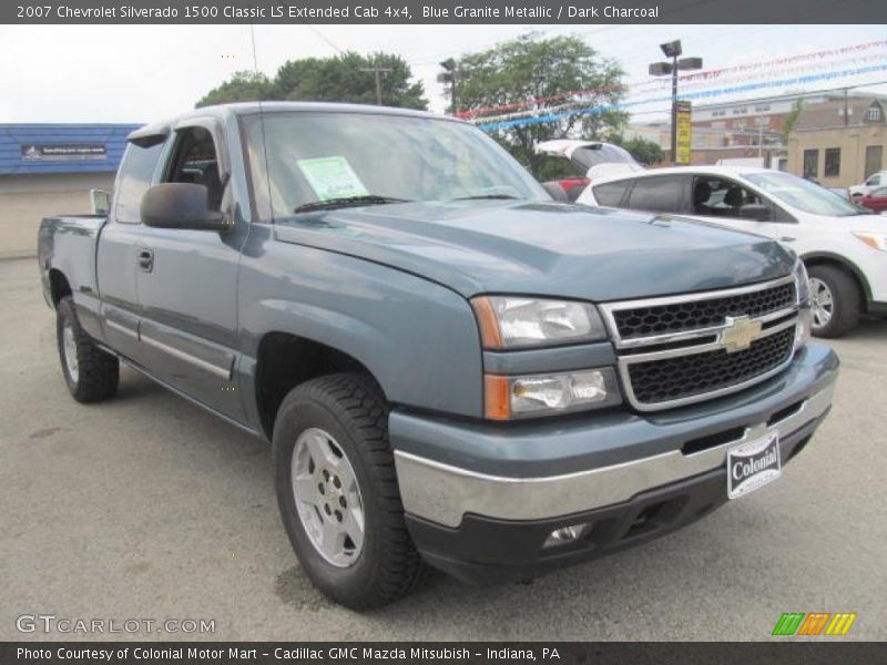 Blue Granite Metallic / Dark Charcoal 2007 Chevrolet Silverado 1500 Classic LS Extended Cab 4x4