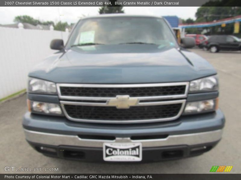 Blue Granite Metallic / Dark Charcoal 2007 Chevrolet Silverado 1500 Classic LS Extended Cab 4x4