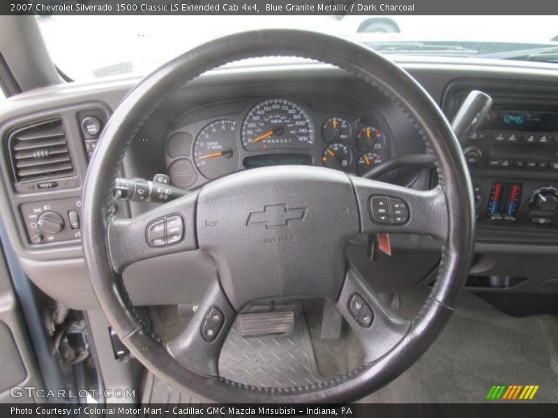 Blue Granite Metallic / Dark Charcoal 2007 Chevrolet Silverado 1500 Classic LS Extended Cab 4x4