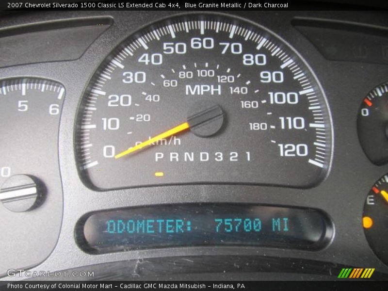 Blue Granite Metallic / Dark Charcoal 2007 Chevrolet Silverado 1500 Classic LS Extended Cab 4x4
