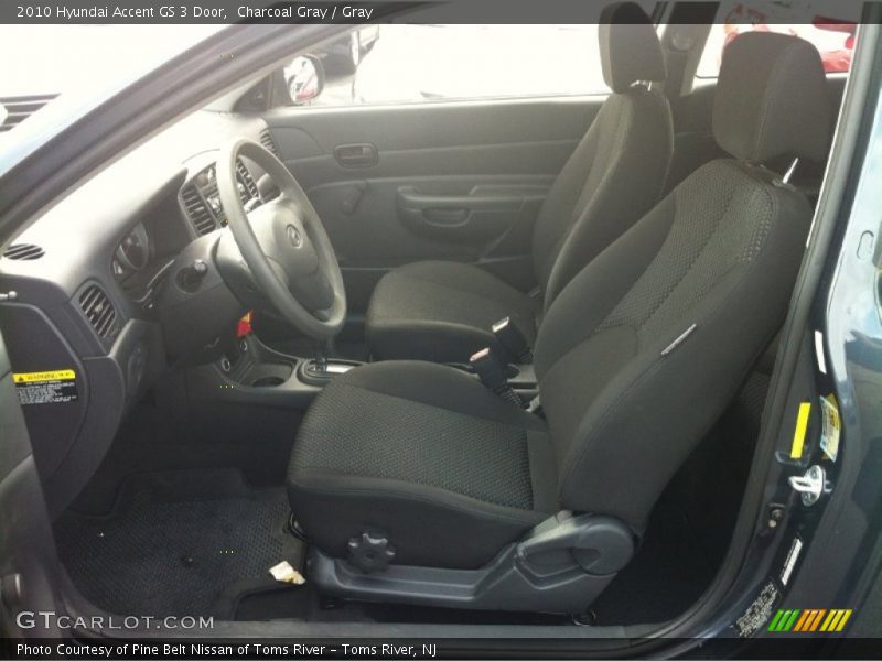 Charcoal Gray / Gray 2010 Hyundai Accent GS 3 Door