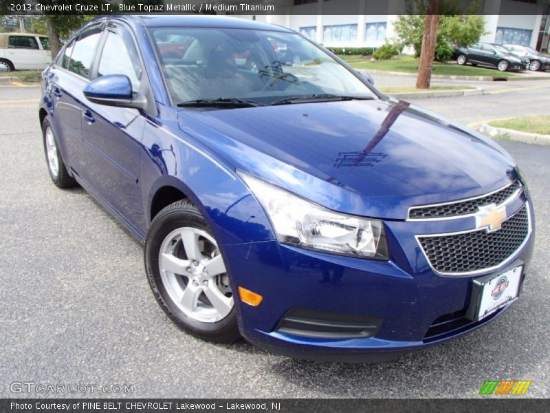 Blue Topaz Metallic / Medium Titanium 2013 Chevrolet Cruze LT