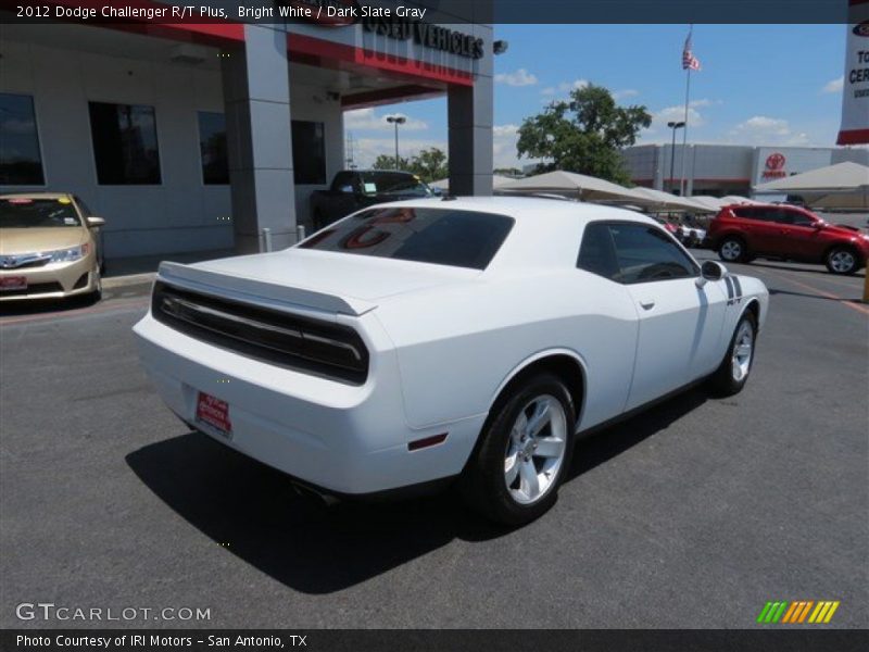 Bright White / Dark Slate Gray 2012 Dodge Challenger R/T Plus