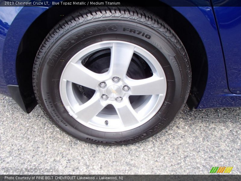 Blue Topaz Metallic / Medium Titanium 2013 Chevrolet Cruze LT