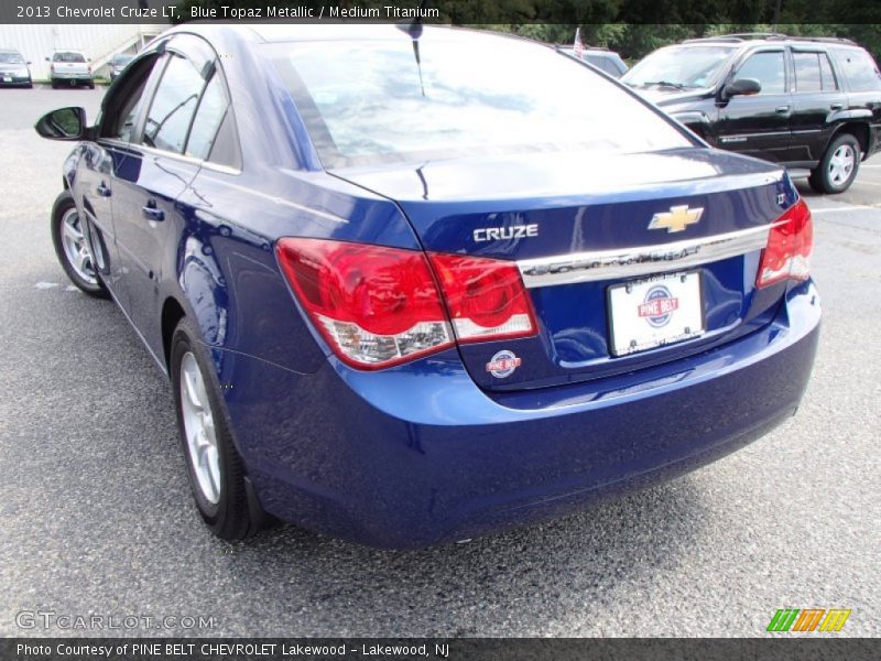 Blue Topaz Metallic / Medium Titanium 2013 Chevrolet Cruze LT