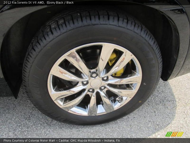 Ebony Black / Black 2012 Kia Sorento SX V6 AWD