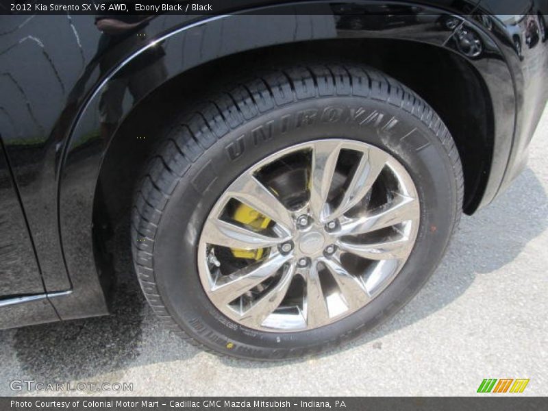 Ebony Black / Black 2012 Kia Sorento SX V6 AWD