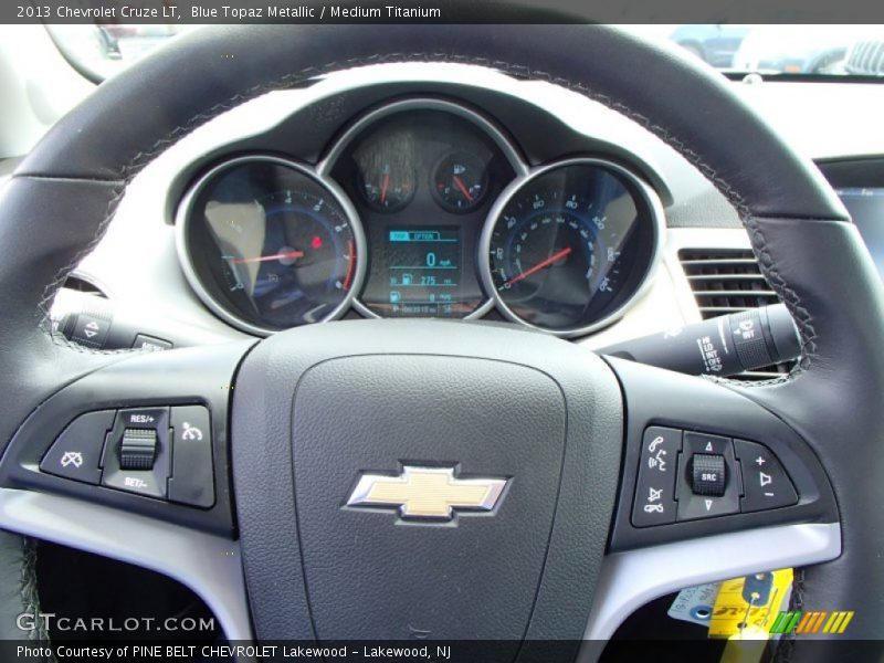 Blue Topaz Metallic / Medium Titanium 2013 Chevrolet Cruze LT