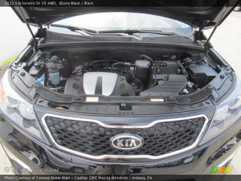 Ebony Black / Black 2012 Kia Sorento SX V6 AWD