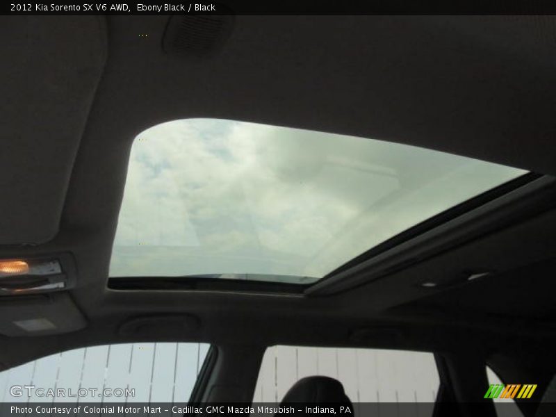 Ebony Black / Black 2012 Kia Sorento SX V6 AWD