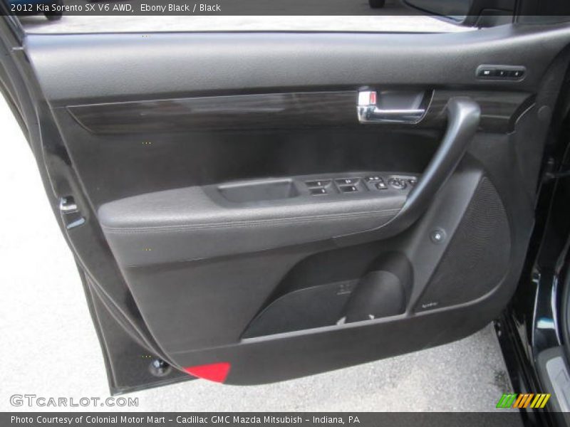 Ebony Black / Black 2012 Kia Sorento SX V6 AWD