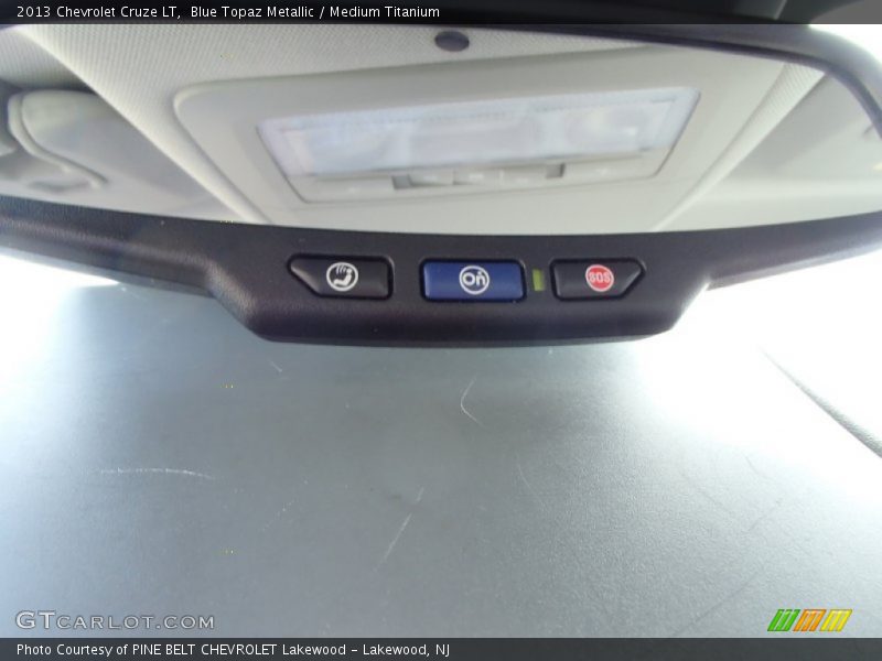 Blue Topaz Metallic / Medium Titanium 2013 Chevrolet Cruze LT