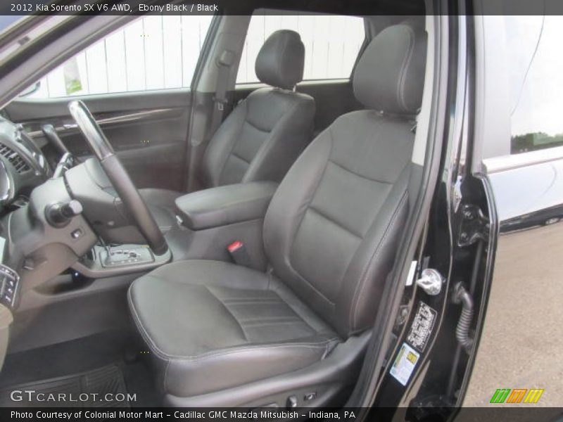 Ebony Black / Black 2012 Kia Sorento SX V6 AWD