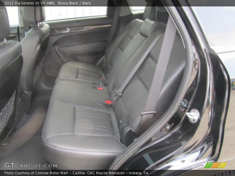 Ebony Black / Black 2012 Kia Sorento SX V6 AWD