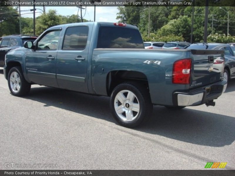 Blue Granite Metallic / Light Titanium/Dark Titanium Gray 2007 Chevrolet Silverado 1500 LTZ Crew Cab 4x4