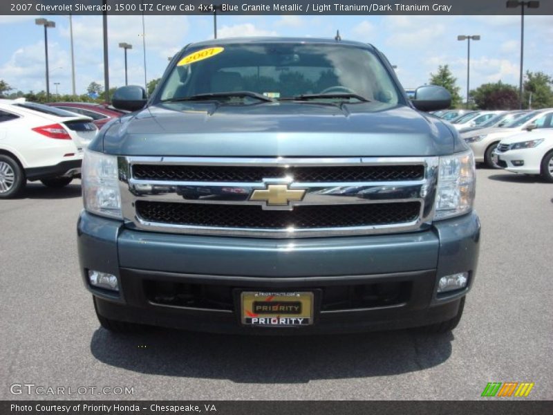 Blue Granite Metallic / Light Titanium/Dark Titanium Gray 2007 Chevrolet Silverado 1500 LTZ Crew Cab 4x4