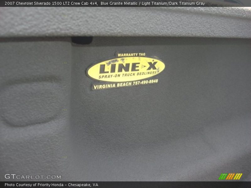 Blue Granite Metallic / Light Titanium/Dark Titanium Gray 2007 Chevrolet Silverado 1500 LTZ Crew Cab 4x4