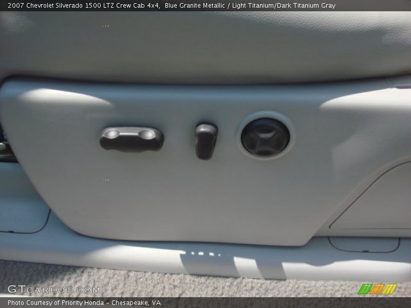 Blue Granite Metallic / Light Titanium/Dark Titanium Gray 2007 Chevrolet Silverado 1500 LTZ Crew Cab 4x4