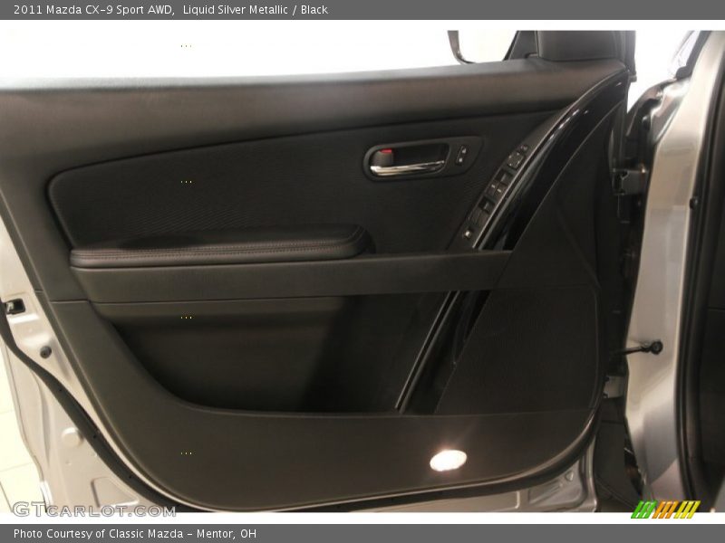 Liquid Silver Metallic / Black 2011 Mazda CX-9 Sport AWD