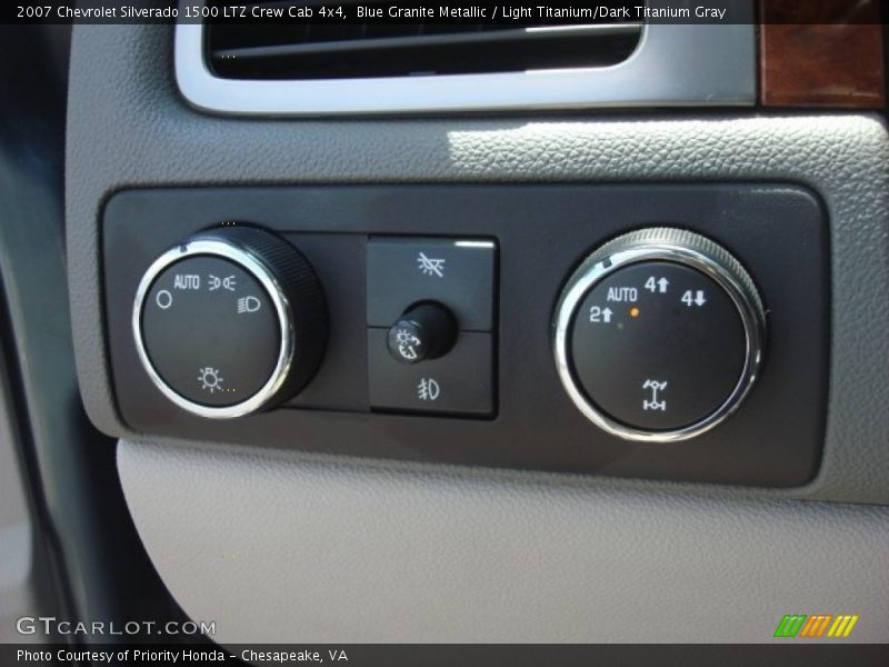 Blue Granite Metallic / Light Titanium/Dark Titanium Gray 2007 Chevrolet Silverado 1500 LTZ Crew Cab 4x4