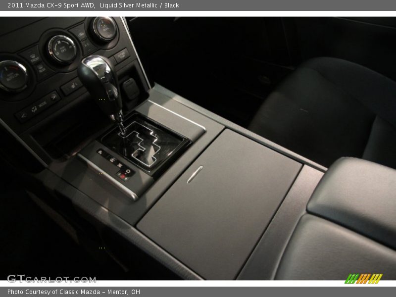 Liquid Silver Metallic / Black 2011 Mazda CX-9 Sport AWD