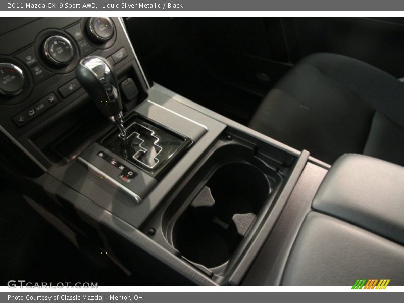 Liquid Silver Metallic / Black 2011 Mazda CX-9 Sport AWD