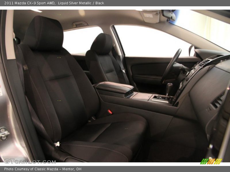Liquid Silver Metallic / Black 2011 Mazda CX-9 Sport AWD