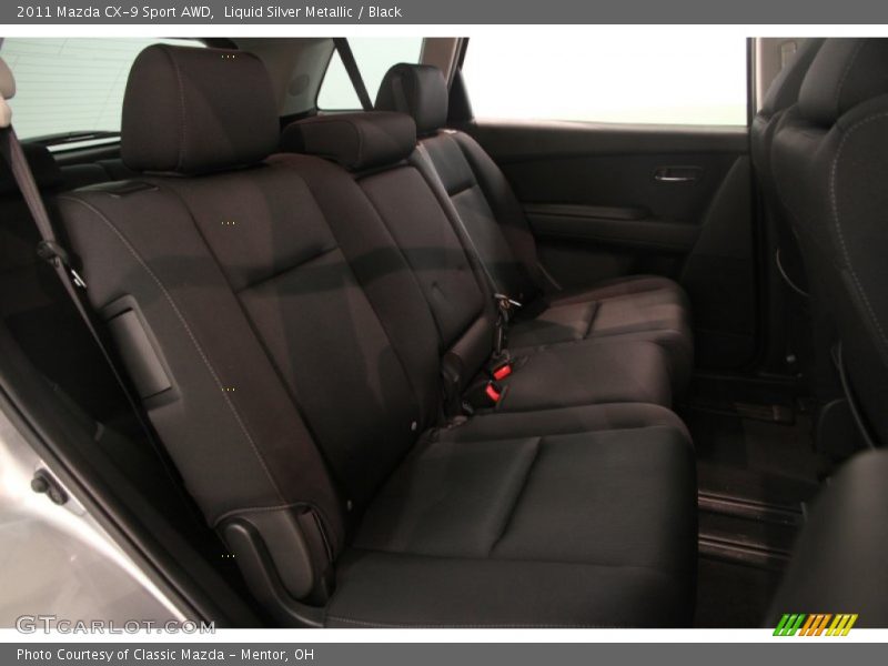 Liquid Silver Metallic / Black 2011 Mazda CX-9 Sport AWD