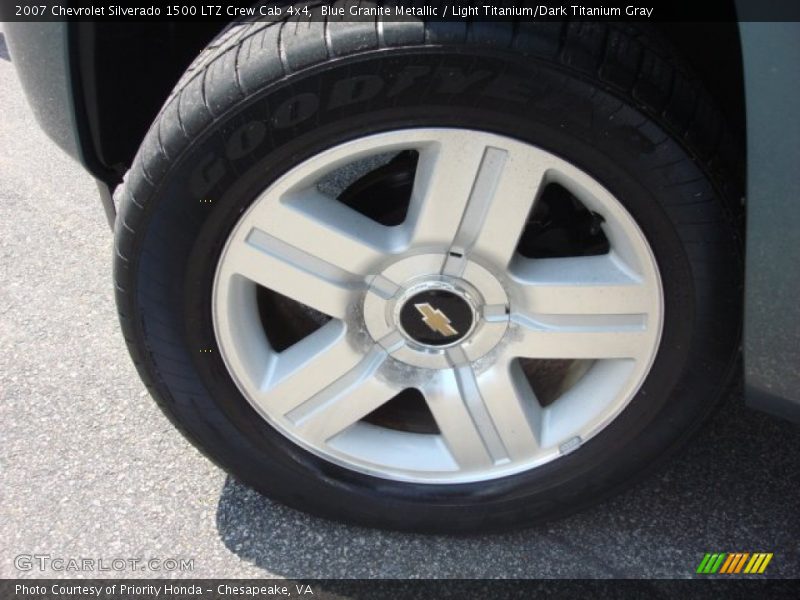 Blue Granite Metallic / Light Titanium/Dark Titanium Gray 2007 Chevrolet Silverado 1500 LTZ Crew Cab 4x4