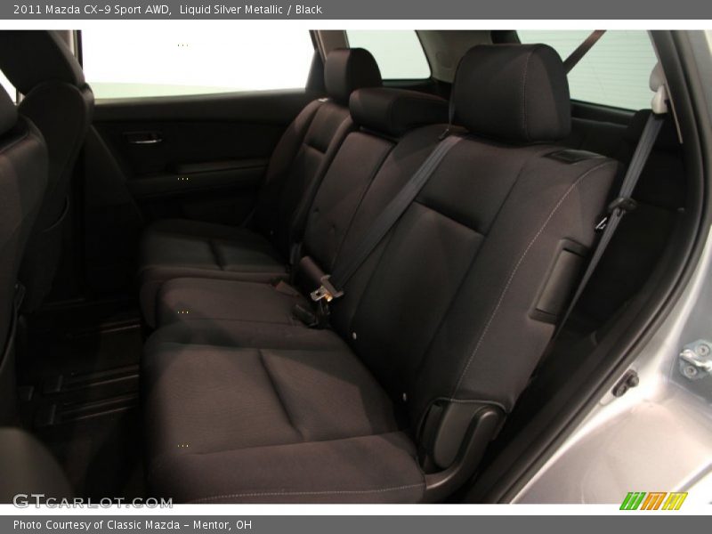 Liquid Silver Metallic / Black 2011 Mazda CX-9 Sport AWD