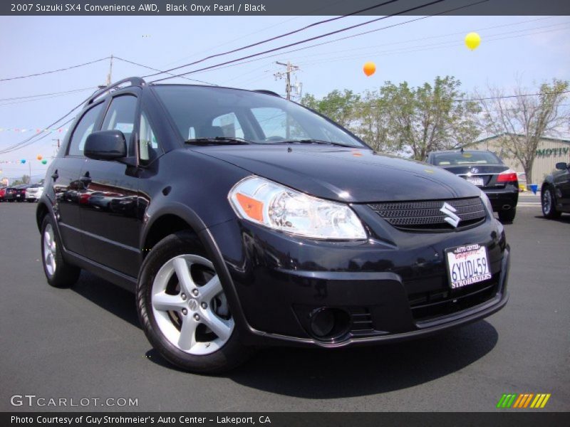 Black Onyx Pearl / Black 2007 Suzuki SX4 Convenience AWD