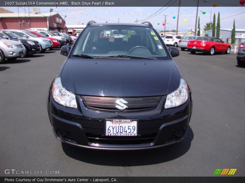 Black Onyx Pearl / Black 2007 Suzuki SX4 Convenience AWD