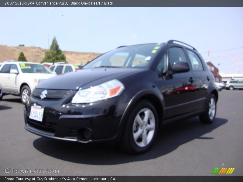 Black Onyx Pearl / Black 2007 Suzuki SX4 Convenience AWD