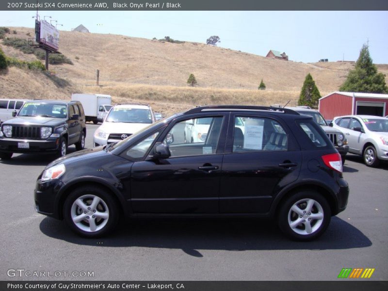 Black Onyx Pearl / Black 2007 Suzuki SX4 Convenience AWD