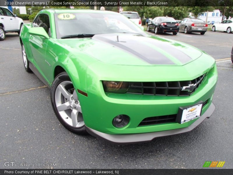 Synergy Green Metallic / Black/Green 2010 Chevrolet Camaro LT Coupe Synergy Special Edition