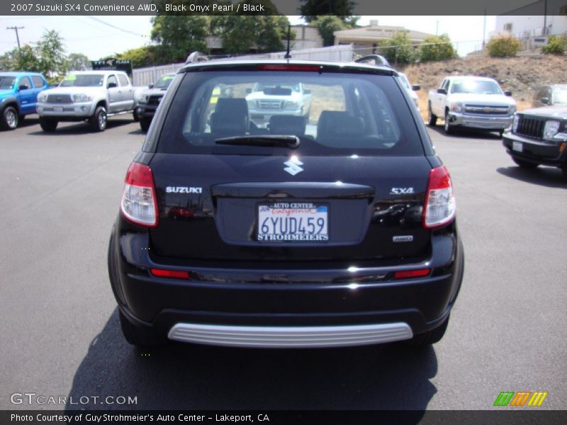 Black Onyx Pearl / Black 2007 Suzuki SX4 Convenience AWD