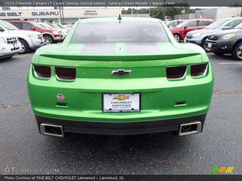 Synergy Green Metallic / Black/Green 2010 Chevrolet Camaro LT Coupe Synergy Special Edition