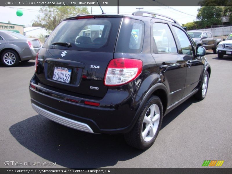 Black Onyx Pearl / Black 2007 Suzuki SX4 Convenience AWD