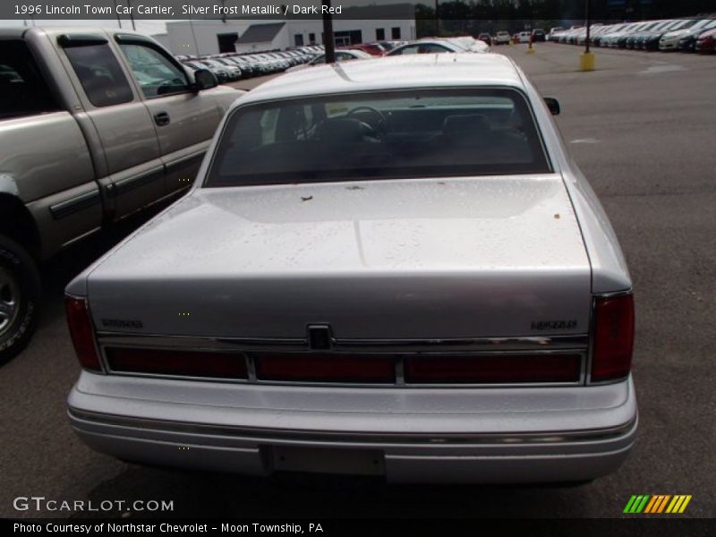 Silver Frost Metallic / Dark Red 1996 Lincoln Town Car Cartier