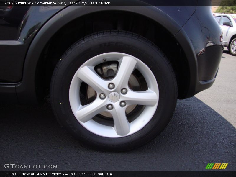 Black Onyx Pearl / Black 2007 Suzuki SX4 Convenience AWD