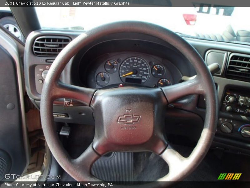 Light Pewter Metallic / Graphite 2001 Chevrolet S10 LS Regular Cab